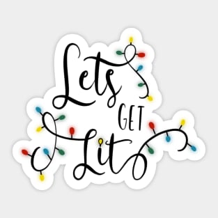 christmas lights Sticker